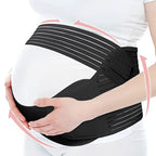 2-in-1 Pregnancy Support & Belly Band, Breathable Skin-Friendly Lightweight, Ergonomic Fit, Relieves Lower Back & Pubic Discomfort, Full Protection During Pregnancy & Postpartum/BLACK.XL code