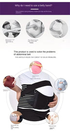 2-in-1 Pregnancy Support & Belly Band, Breathable Skin-Friendly Lightweight, Ergonomic Fit, Relieves Lower Back & Pubic Discomfort, Full Protection During Pregnancy & Postpartum/BLACK.XL code