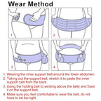 2-in-1 Pregnancy Support & Belly Band, Breathable Skin-Friendly Lightweight, Ergonomic Fit, Relieves Lower Back & Pubic Discomfort, Full Protection During Pregnancy & Postpartum/complexion.L code