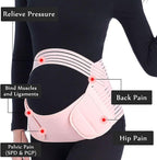 2-in-1 Pregnancy Support & Belly Band, Breathable Skin-Friendly Lightweight, Ergonomic Fit, Relieves Lower Back & Pubic Discomfort, Full Protection During Pregnancy & Postpartum/complexion.M code