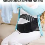 2-in-1 Pregnancy Support & Belly Band, Breathable Skin-Friendly Lightweight, Ergonomic Fit, Relieves Lower Back & Pubic Discomfort, Full Protection During Pregnancy & Postpartum/complexion.M code