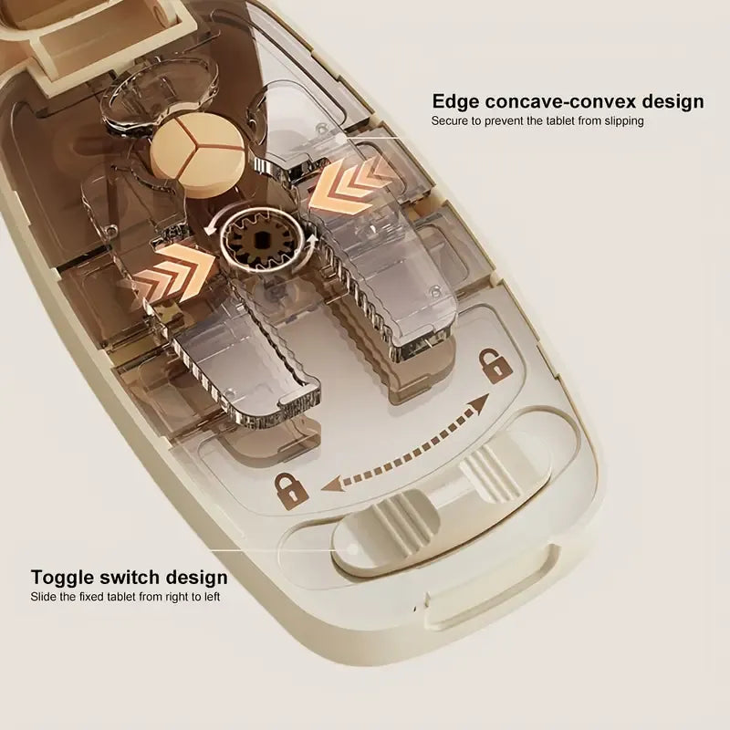 Rectangular Pill Cutter | Three Colors Available, Multi-Size Cutting, Travel-Friendly First Choice./Dark grey