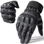 Full-Finger Multi-Functional Tactical Gloves, TPU Exoskeleton Impact Protection, Five-Finger Touchscreen Precision Control, Anti-Slip Wear-Resistant Palm, Essential for Outdoor Riding and Tactical Training./black.M code