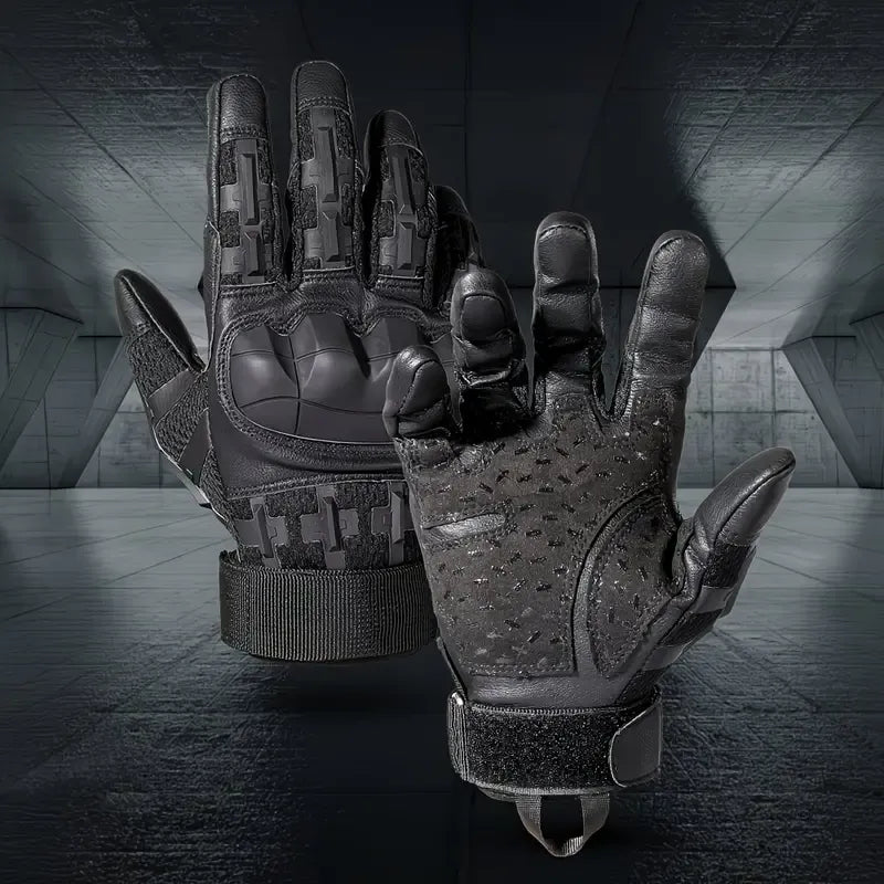 Full-Finger Multi-Functional Tactical Gloves, TPU Exoskeleton Impact Protection, Five-Finger Touchscreen Precision Control, Anti-Slip Wear-Resistant Palm, Essential for Outdoor Riding and Tactical Training./black.M code