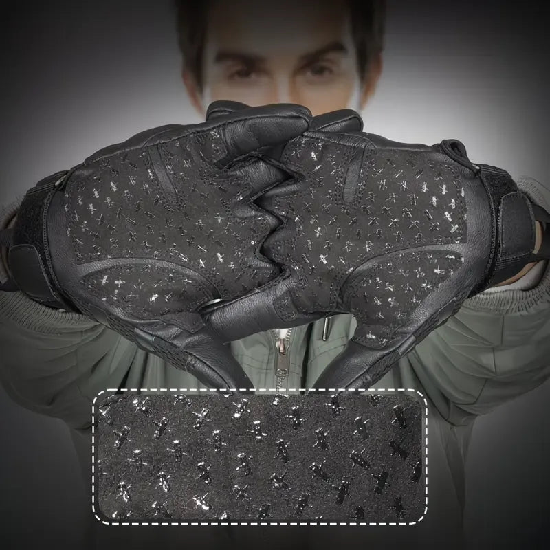 Full-Finger Multi-Functional Tactical Gloves, TPU Exoskeleton Impact Protection, Five-Finger Touchscreen Precision Control, Anti-Slip Wear-Resistant Palm, Essential for Outdoor Riding and Tactical Training./GREEN .M code