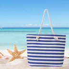 Extra Large Waterproof Beach Tote Bag With Zipper for Women Travel Gym Shopping