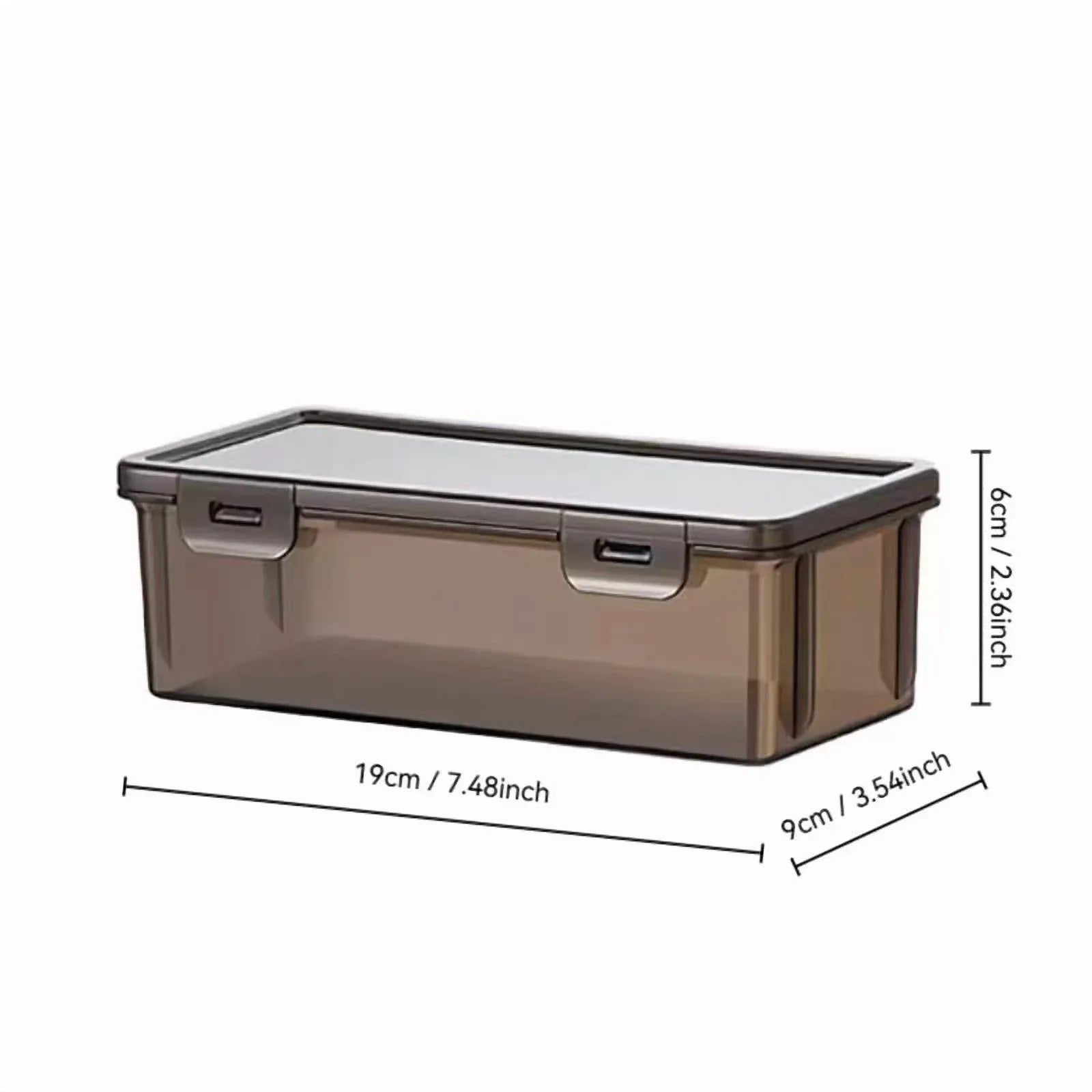Large Clear Pencil Case With Snap Tight Lid, Plastic Crayon Marker Box for Art Craft Storage