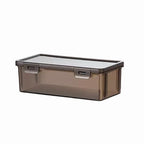 Large Clear Pencil Case With Snap Tight Lid, Plastic Crayon Marker Box for Art Craft Storage