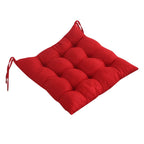Red Chair Seat Cushion With Ties for Indoor Outdoor Patio Furniture Garden Home Office