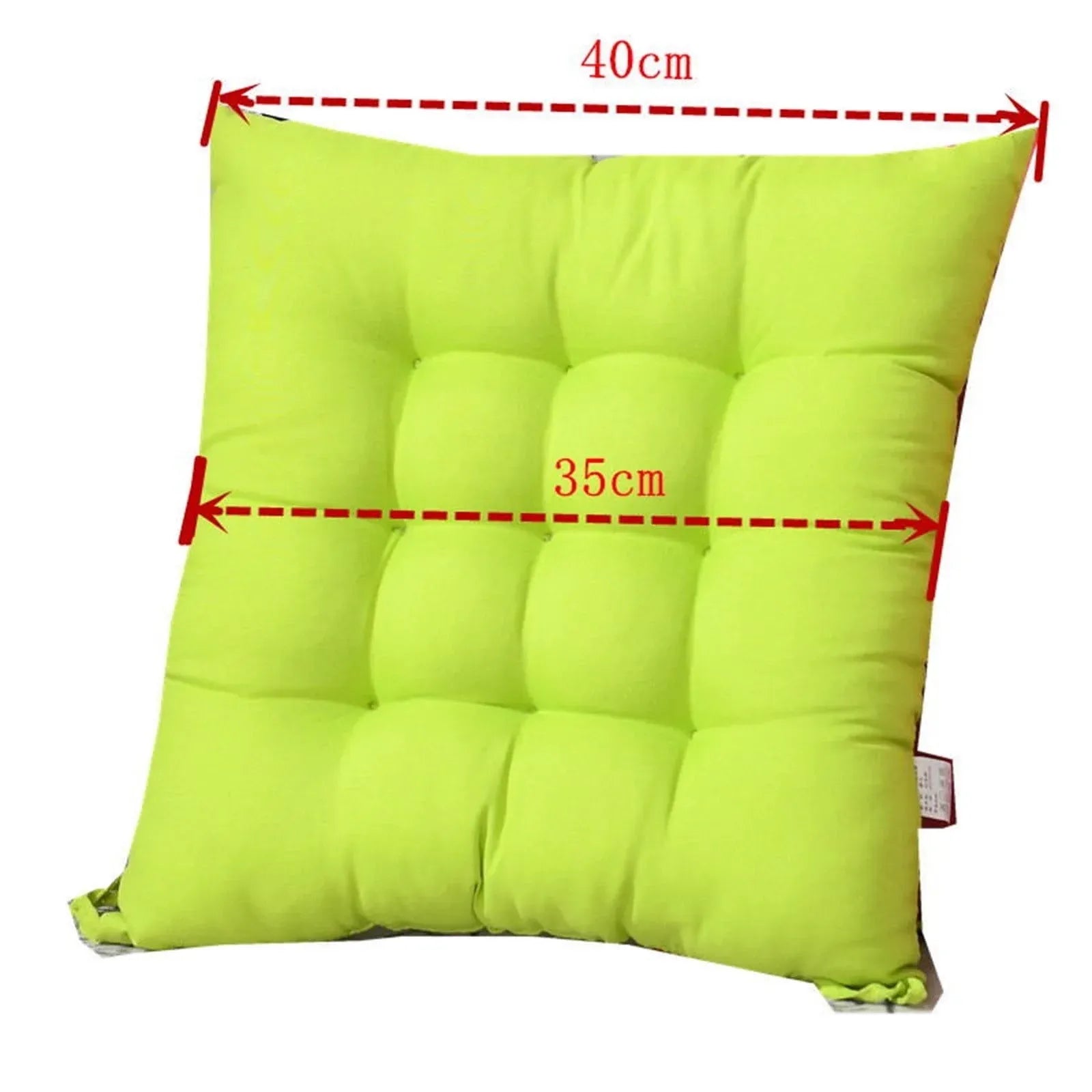Red Chair Seat Cushion With Ties for Indoor Outdoor Patio Furniture Garden Home Office