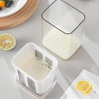 Reusable Yogurt Strainer Maker With Stainless Steel Mesh for Homemade Whey Soy Milk and Nut Milk
