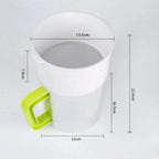 Soy Milk Juice Filter Nut Milk Bag Replacement, Reusable Food Strainer for Fruit Juice Yogurt and Nut Milk, 1.5 L