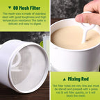 Soy Milk Juice Filter Nut Milk Bag Replacement, Reusable Food Strainer for Fruit Juice Yogurt and Nut Milk, 1.5 L