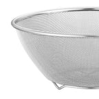 2 Pcs 304 Stainless Steel Colander With Mixing Bowl, Drainer Basket and Rinser for Pasta Rice Fruit, 18 cm