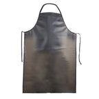 Black Waterproof PVC Apron, Heavy Duty Anti Corrosion Rubber Apron for Lab Cleaning Butcher and Barbecue, 80 x 55 cm