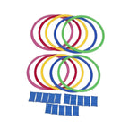 10 Pieces Agility Training Rings, Footwork Hopscotch Toy and Sensory Sports Equipment for Kids, 28 cm