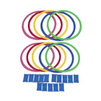 10 Pieces Agility Training Rings, Footwork Hopscotch Toy and Sensory Sports Equipment for Kids, 28 cm
