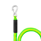 Green Bungee Dock Line Mooring Rope With Stainless Steel Clip for Boats Kayaks Watercraft and Pontoon