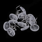 100 Pieces Clear Round Head Upholstery Spiral Nail Studs, Furniture Sofa Tack Pins and Fasteners