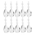 20 Pcs Clear Crystal Chandelier Prism Pendants, Hanging Ball Pendants Made of Glass, 38 mm