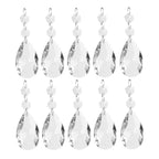 20 Pcs Clear Crystal Chandelier Prism Pendants, Hanging Ball Pendants Made of Glass, 38 mm