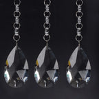 20 Pcs Clear Crystal Chandelier Prism Pendants, Hanging Ball Pendants Made of Glass, 38 mm