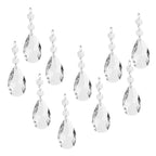 20 Pcs Clear Crystal Chandelier Prism Pendants, Hanging Ball Pendants Made of Glass, 38 mm