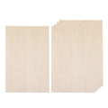 5 Pcs Balsa Wood Panels, Unfinished Basswood Sheets for DIY Crafts and Miniature Models, 300 x 200 x 2 mm