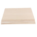 5 Pcs Balsa Wood Panels, Unfinished Basswood Sheets for DIY Crafts and Miniature Models, 300 x 200 x 2 mm