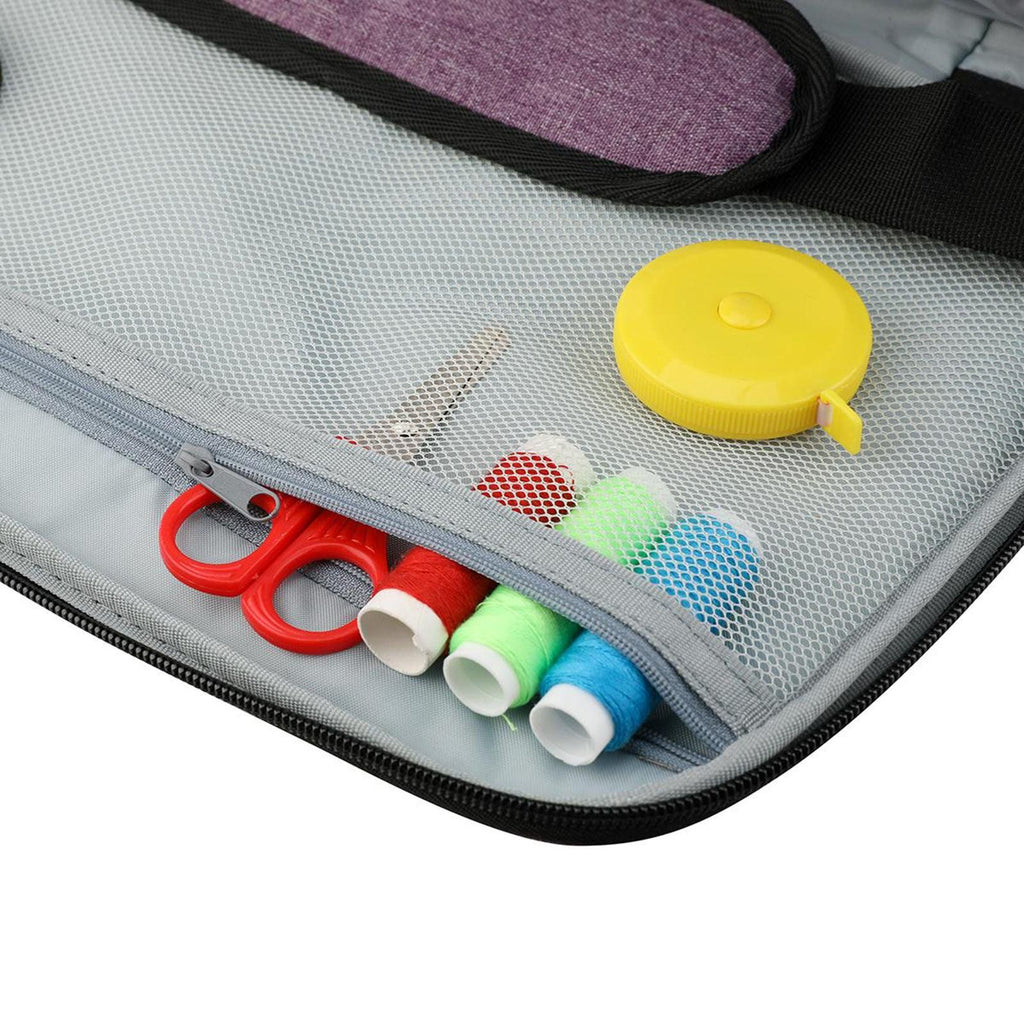 Serger Carrying Case, Universal Overlock Sewing Machine Tote Bag With Shoulder Strap and Handles
