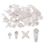 40 Count Heavy Duty Picture Hangers for Brick Concrete and Cinder Walls With Installation Pins