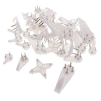 40 Count Heavy Duty Picture Hangers for Brick Concrete and Cinder Walls With Installation Pins