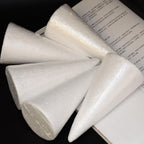 30 Pack Polystyrene Craft Foam Cones, Smooth Foam for Sculpture Modeling Crafts and Floral Arrangement, 70 to 150 mm