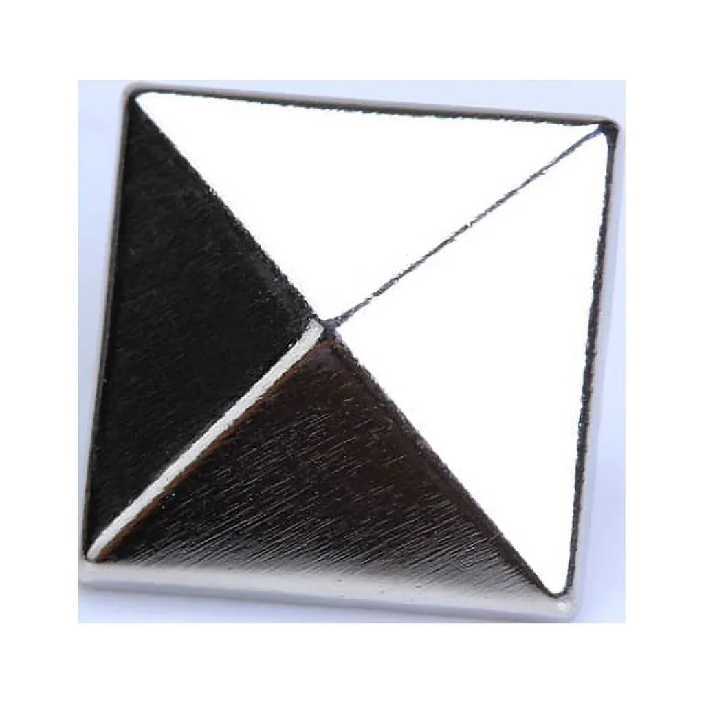 100 Pcs Pyramid Studs Spots Spikes Rivets for Punk Leathercraft DIY Biker Projects, 12 mm
