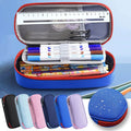 Large Capacity Pencil Case With Zipper, Durable Fabric Pen Organizer for Office and College Supplies