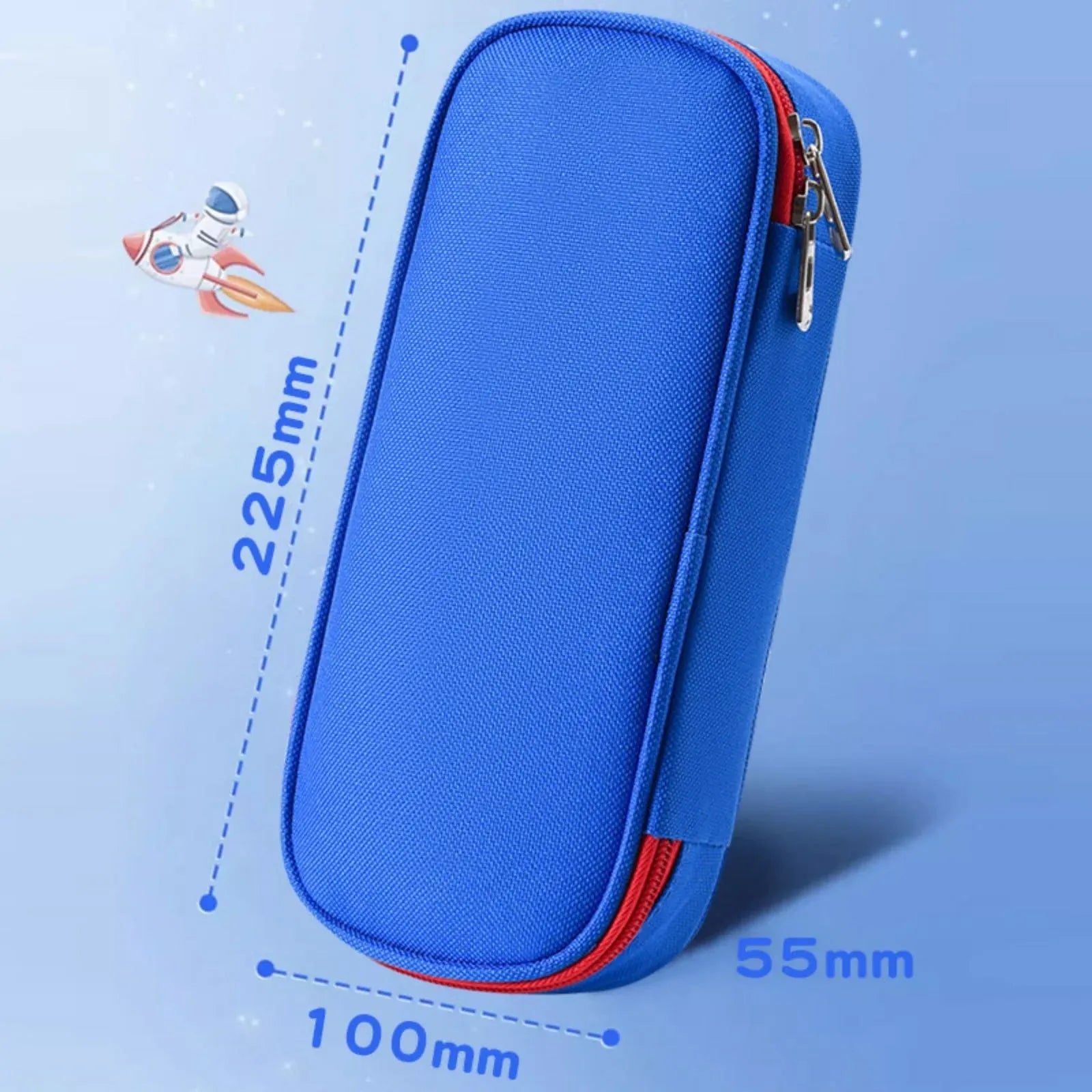 Large Capacity Pencil Case With Zipper, Durable Fabric Pen Organizer for Office and College Supplies