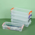 Large Capacity Clear Plastic Pencil Case With Snap Tight Lid, Crayon and Marker Storage Box