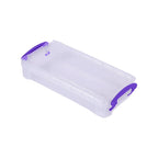 Large Capacity Clear Plastic Pencil Case With Snap Tight Lid, Crayon and Marker Storage Box