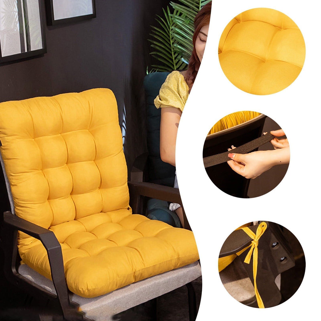 Soft Rocking Chair Cushion, Thick Indoor Outdoor Rattan Chair Seat Pad