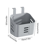 Poolside Storage Basket, Polypropylene Cup and Toy Bin for Above Ground Frame Pools, White Gray Yellow, 8.07 x 7.48 x 4.13 in