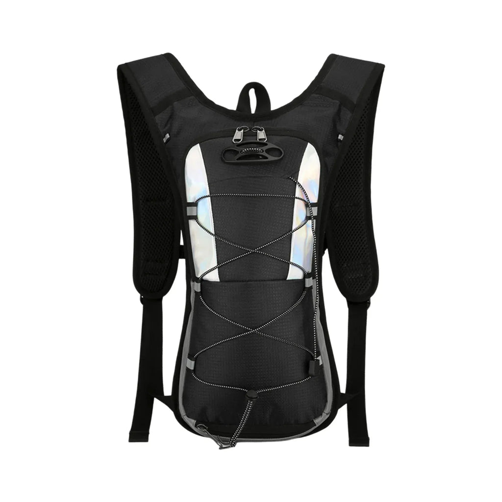 Lightweight Hydration Backpack, Polyester Water Pack With Padded Straps for Hiking Running Biking Climbing, 16.93 x 9.06 x 1.97 in