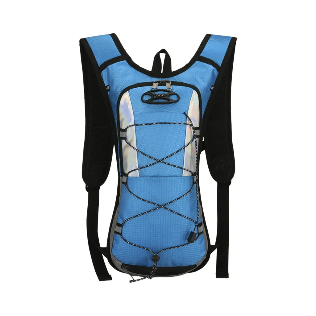 Lightweight Hydration Backpack, Polyester Water Pack With Padded Straps for Hiking Running Biking Climbing, 16.93 x 9.06 x 1.97 in
