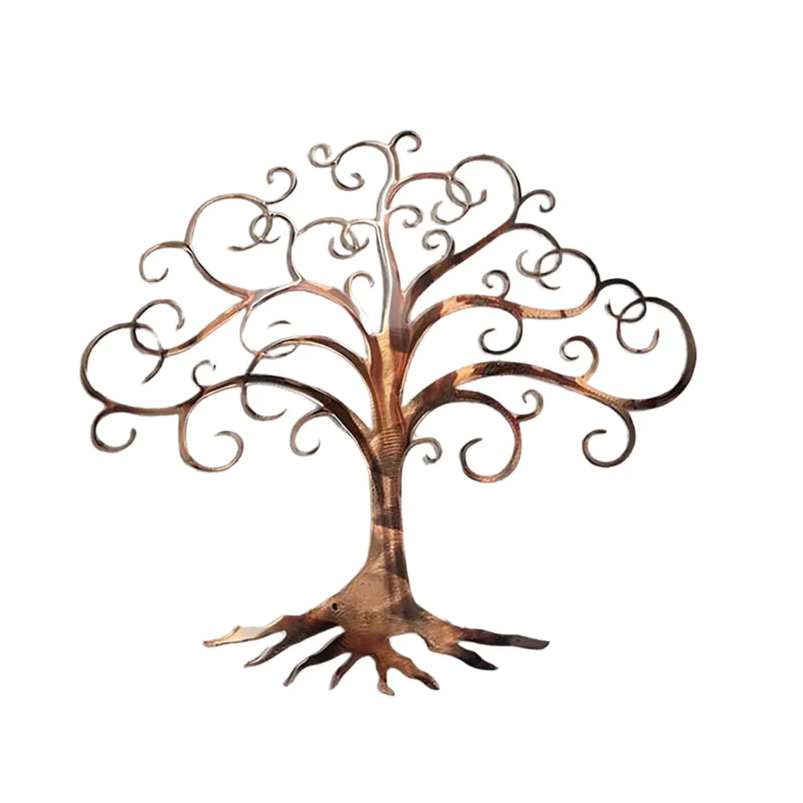Waterproof Iron Metal Wall Art Decor, Modern Hanging Ornament for Outdoor Garden Patio, 11.81 x 9.84 in