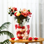 Clear Flower Bouquet Bags With Handles, Large Transparent Florist Gift Packaging for Wedding Birthday and Valentines Day