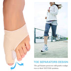 2 Pcs Toe Splint, Adjustable Big Toe Corrector Brace for Women and Men Day and Night Support