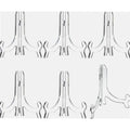 6 Pack Clear Acrylic Easel Stands, Plate Photo Picture Frame and Book Display Holders, 7 in