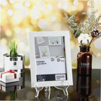 6 Pack Clear Acrylic Easel Stands, Plate Photo Picture Frame and Book Display Holders, 7 in