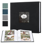 200 Picture Photo Album With Writing Space, Personalized Album for Wedding Family Travel and Kids, 4 x 6 in