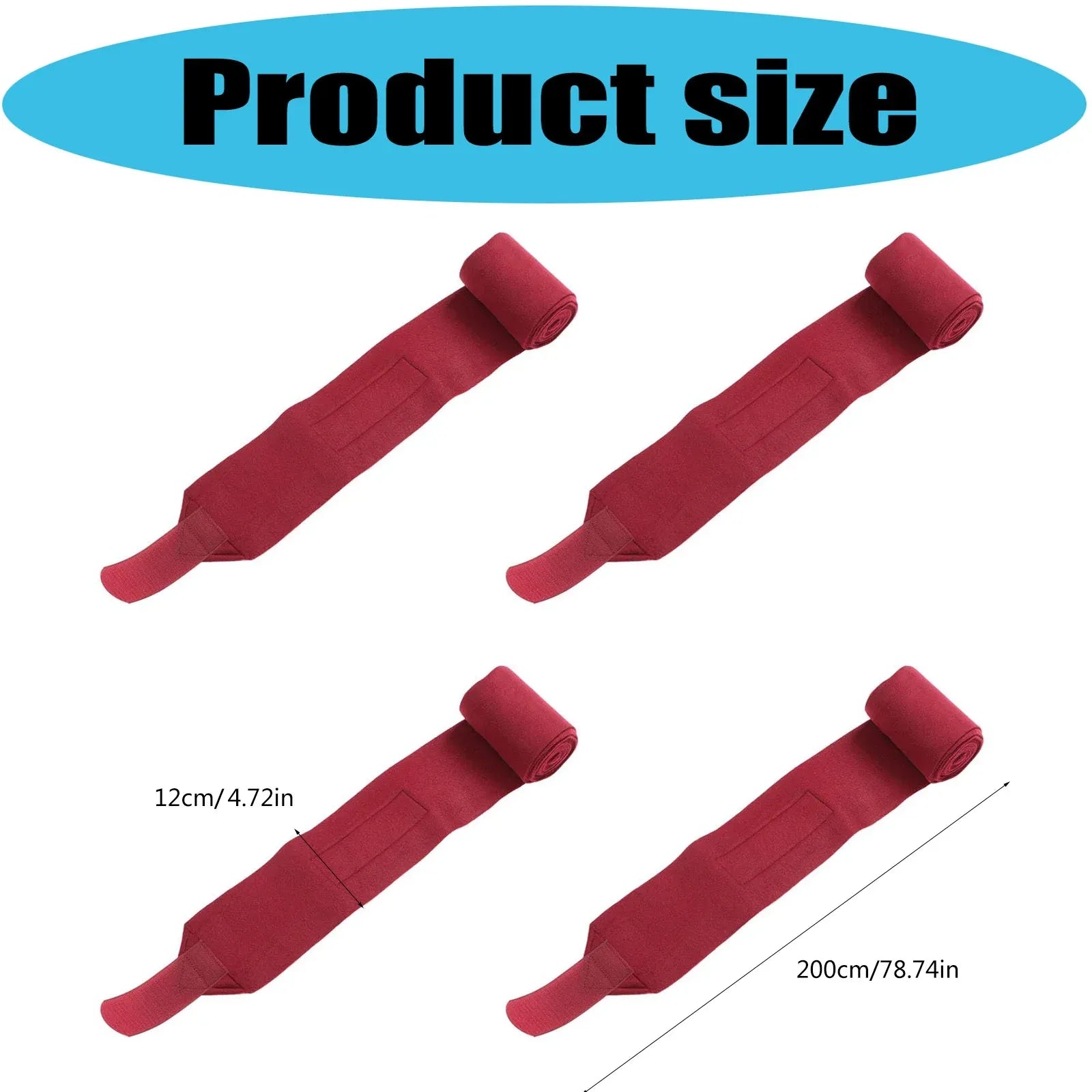 Sheep and Goat Leg Wraps, Polyester Equine Leg Bandages With Anti Slip Design for Training