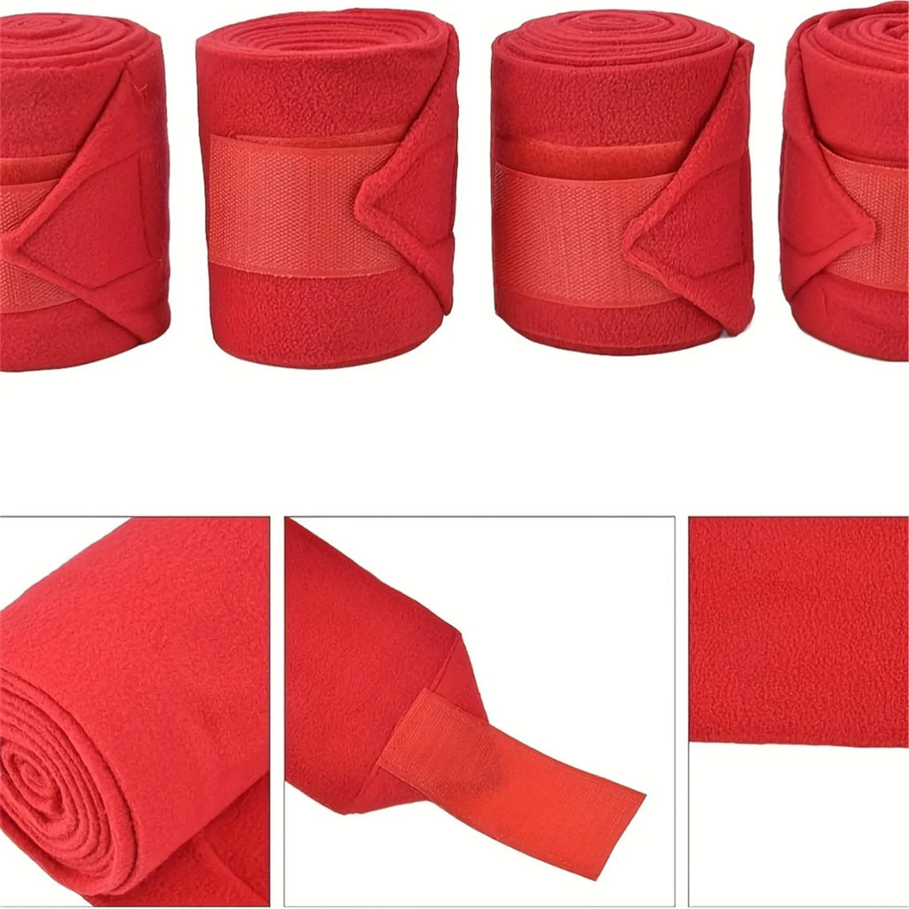 Sheep and Goat Leg Wraps, Polyester Equine Leg Bandages With Anti Slip Design for Training